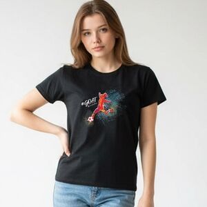 Women GOAT Graphic Black Short Sleeves T Shirt Greatest Of All Time NWT